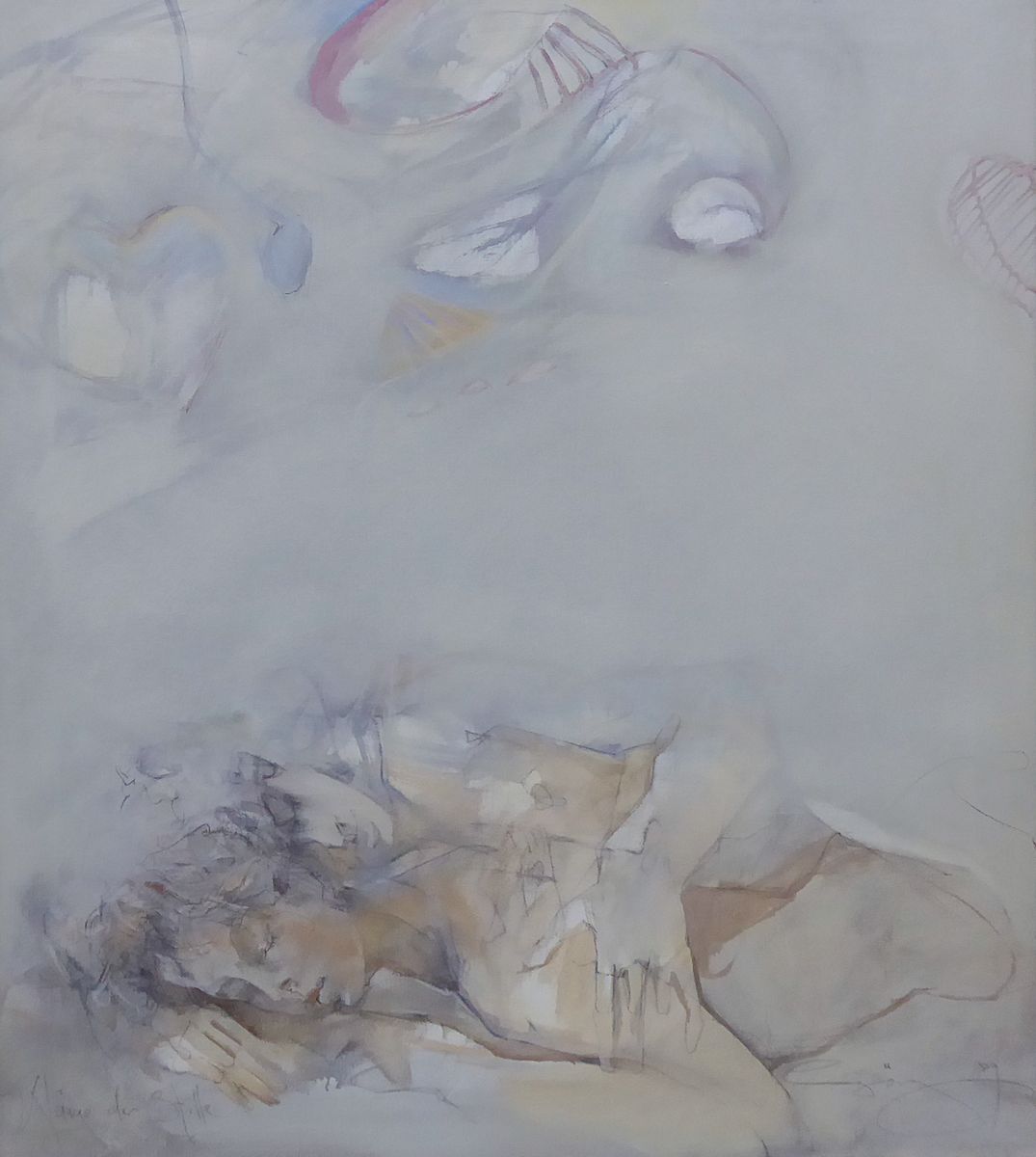 Jürgen Görg, geb. 1951, Klänge der Stille, Acryl/Lwd, signiert und betitelt, ca. 100x80cm, R. ca. 114x94cm