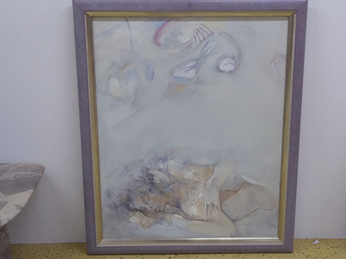 Detail k: Jürgen Görg, geb. 1951, Klänge der Stille, Acryl/Lwd, signiert und betitelt, ca. 100x80cm, R. ca. 114x94cm