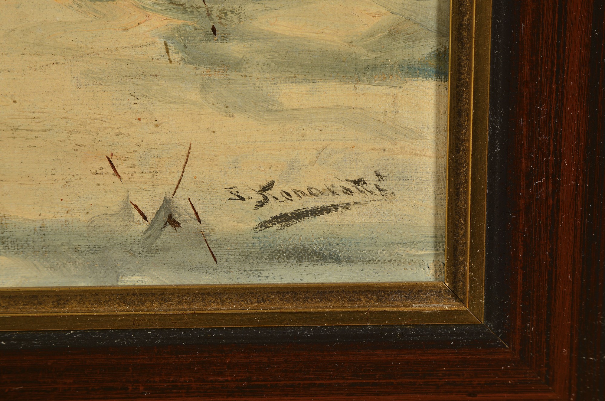 Detail a: Jan Konarski = Alfred von Wierusz-Kowalski, 1849-1915, polnischer Maler der Münchener Schule, Studium an den Akademien Warschau, Dresden, Prag und ...