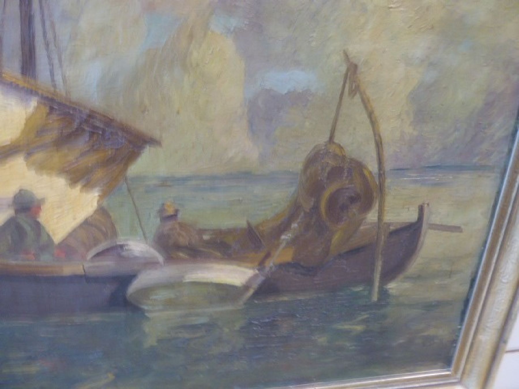 Detail g: Ludwig Dill, 1848 Gernsbach-1940 Karlsruhe, Studium an der Akademie München bei Piloty und Otto Seitz, beeinflußt von Adolf Lier, ...