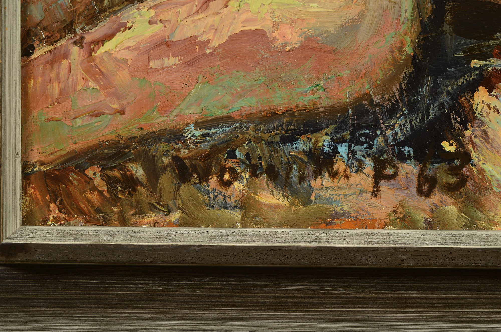 Detail a: Helmut Wanschap, 1911 Berlin-1987 Kusel, Mutter mit Kind, Öl/Lwd, links unten signiert und dat. 63, ca. 70x60cm, R. ca. 84x74cm