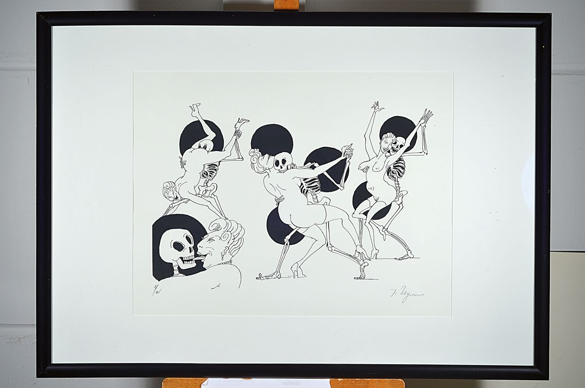 Detail k: Tomi Ungerer, 1931-1919, Lithographie, handsigniert und bez. e.a., ca. 50x65cm, PP, u.Gl., R. ca. 758x105ccm