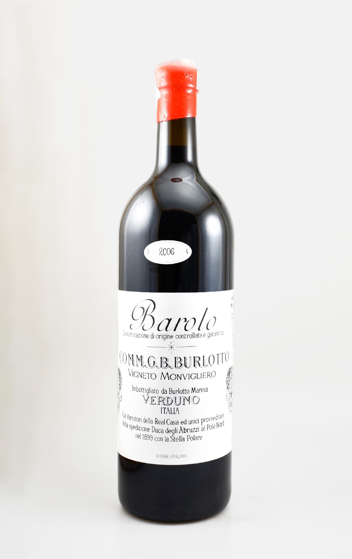 1 Doppelmagnumflasche 2006 Comm.G.B. Burlotto, Monvigliero, Barolo, ca. 300 cl, 14 % Vol., Füllstand: into neck, hervorragender Erhaltungszustand, ...