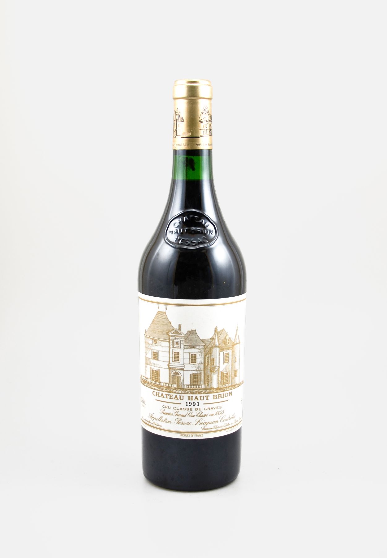 1 Flasche 1991 Chateau Haut-Brion, Pessac-Leognan, Premier Grand Cru Classe, ca. 75 cl, 13 % Vol., Abstand zwischen Kapsel und Wein: ca. 2 cm, ...