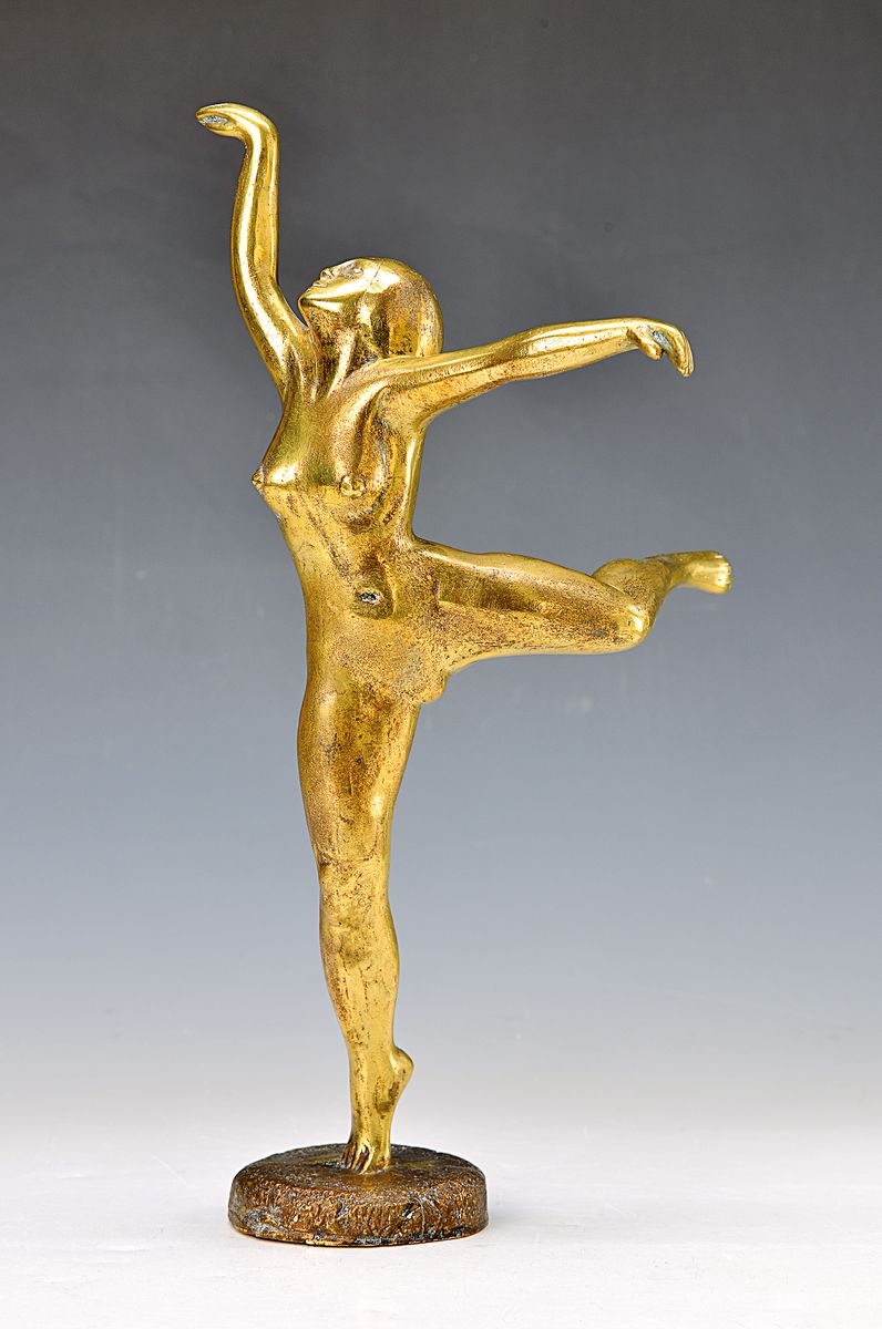 Paul Hamann, 1891-1973, Akad. Berlin, München, tanzender Akt, am Sockel signiert, H. 32 cm