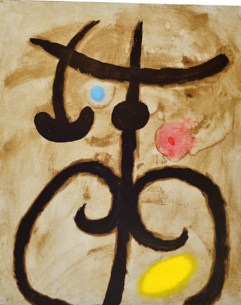 Joan Miro, 1893-1983, neun Farblithos aus: Femmes, Text von Claude Simon, Maeght Paris 1965, Blattgr. ca. 56x45cm