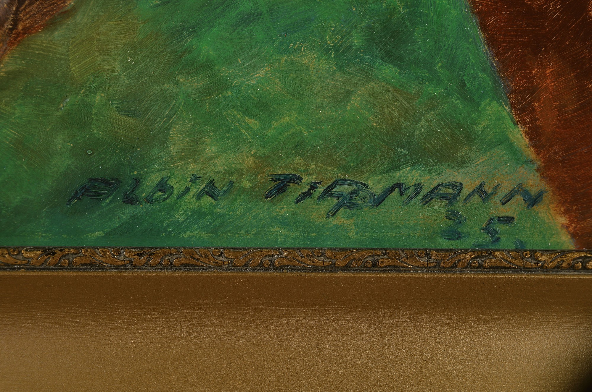 Detail a: Albin Tippmann, 1871 Wurzen/Sachsen-1952, Studium an der Akademie München als Schüler von Heinrich von Zügel, hier: Pferdeporträt, Öl/Malkarton, ...