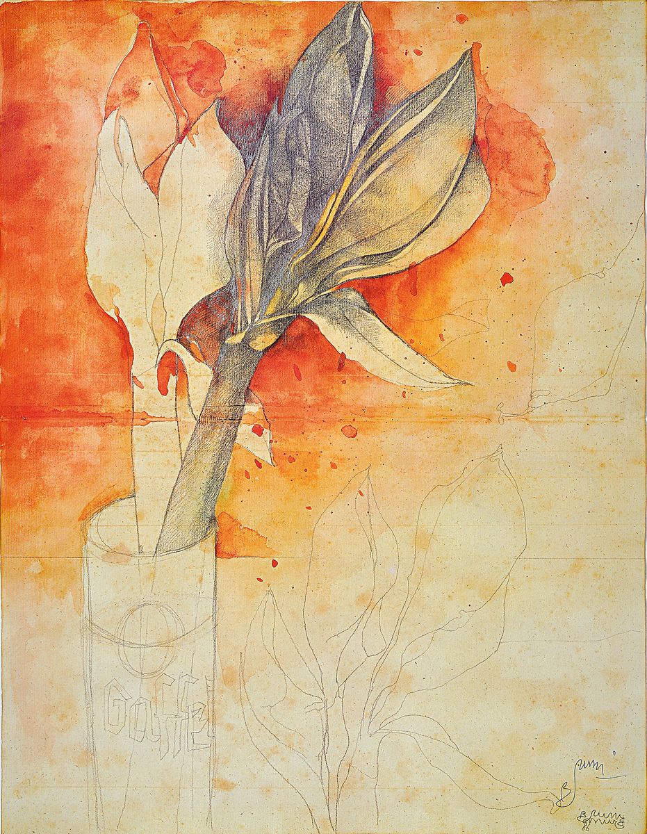 Bruno Bruni, geb. 1935 Gradara/Italien, Farboffset, handsigniert, ca. 72.5x55.5cm, u.Gl., R. ca. 83x63cm