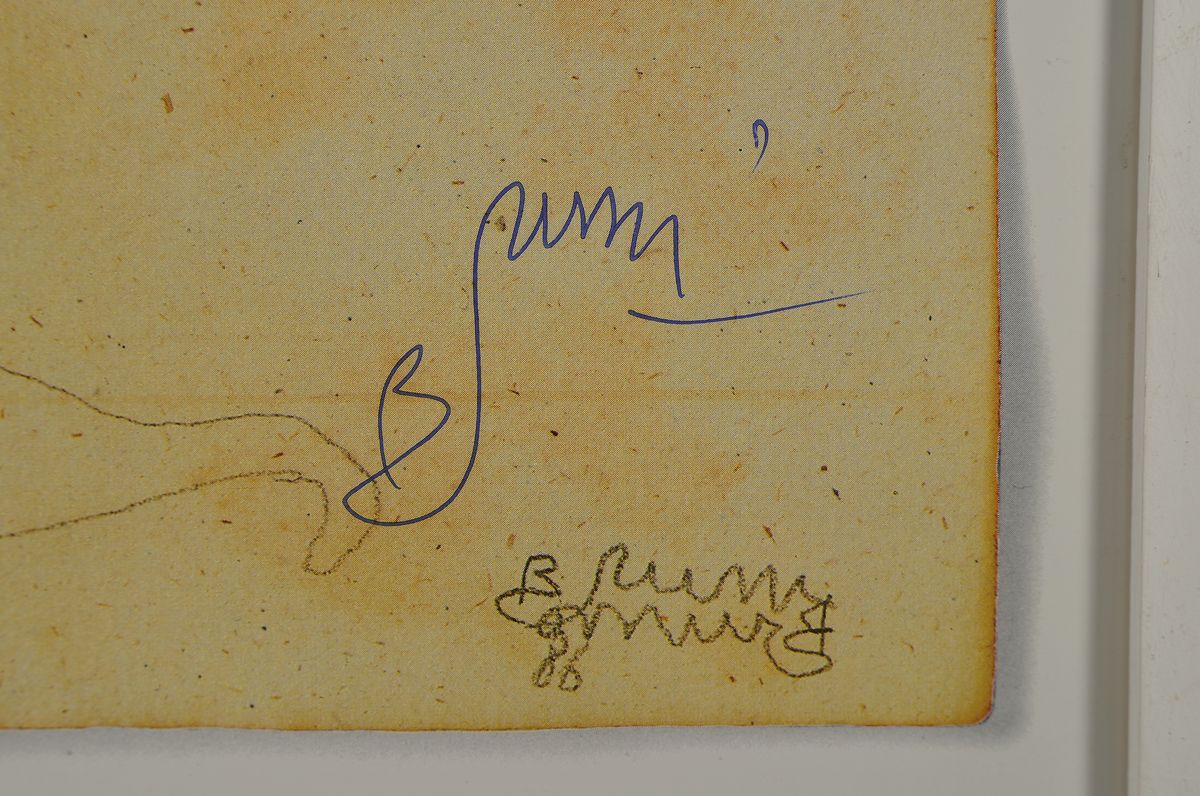 Detail l: Bruno Bruni, geb. 1935 Gradara/Italien, Farboffset, handsigniert, ca. 72.5x55.5cm, u.Gl., R. ca. 83x63cm