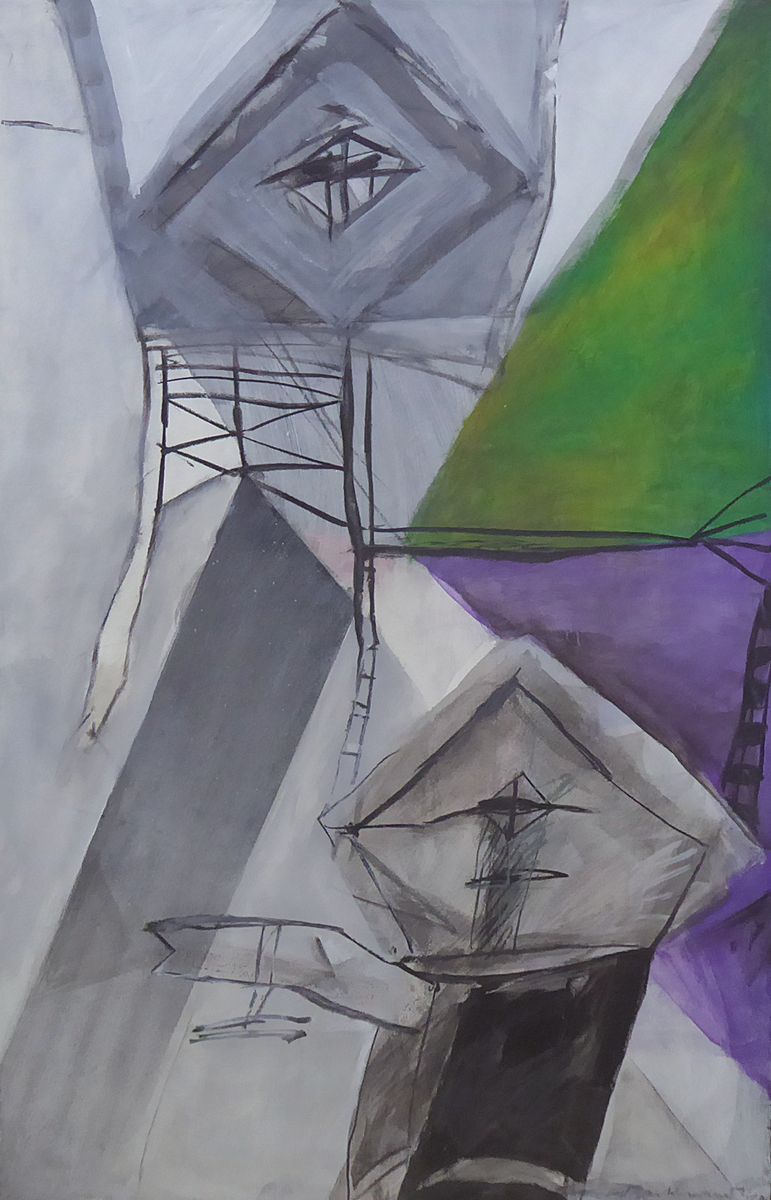 Edgar Schmandt, 1929 Berlin-2019 Mannheim, Studie (PH2), rückseitig so betitelt, Öl/Lwd, signiert und dat. 70, ca. 135x80cm