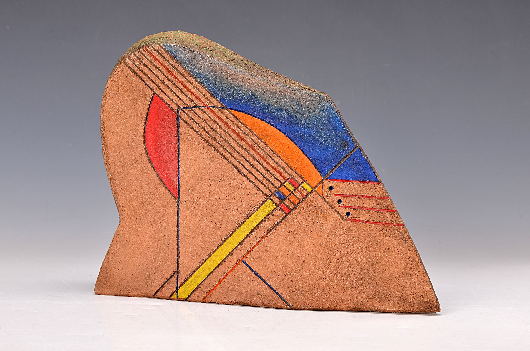 Karl-Heinz Deutsch, geb. 1940 Karlsruhe, Studium an der Akademie Karlsruhe bei Prof. Kindermann und Prof. Klemm, hier: Kopf, Keramikskulptur, ...