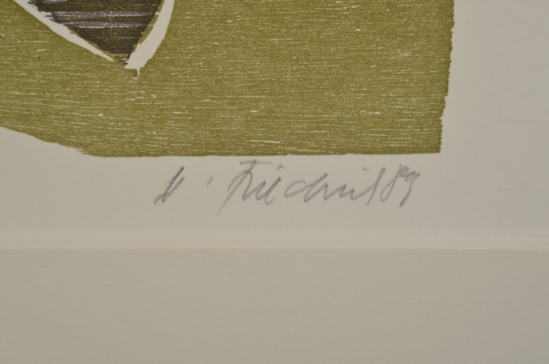 Detail a: Heinz Friedrich, 1924-2018 Schwetzingen, zwei Farbholzschnitte: Im Weinberg, signiert und dat. 1976, betitelt und num. 47/100, ca. 28x28cm, PP, ...