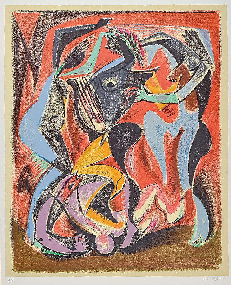 Andre Masson, 1896 Balagny-sur-Therain-1987 Paris, bekannter frz. Maler und Grafiker, Teilnahme an der documenta I, II und III, Freund von Joan Miro ...