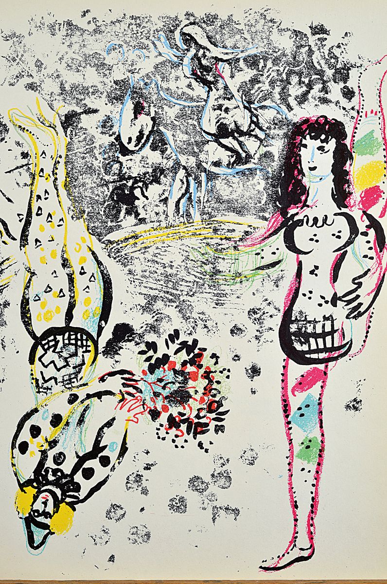Detail k: Marc Chagall, 1887-1985, Lithograph II (1957-1962), von Fernand Mourlot, Verlag Andre Sauret Monte Carlo, mit 8 von 11 orig. Lithographien, ...