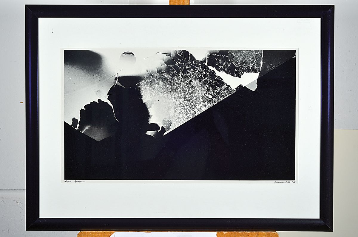 Detail k: Jürgen Schmidt, geb. 1935 Kaiserslautern, 1970 Pfalz preis für Grafik, 1974 Professur für Fotografik an der Hochschule Kaiserslautern , hier. ...