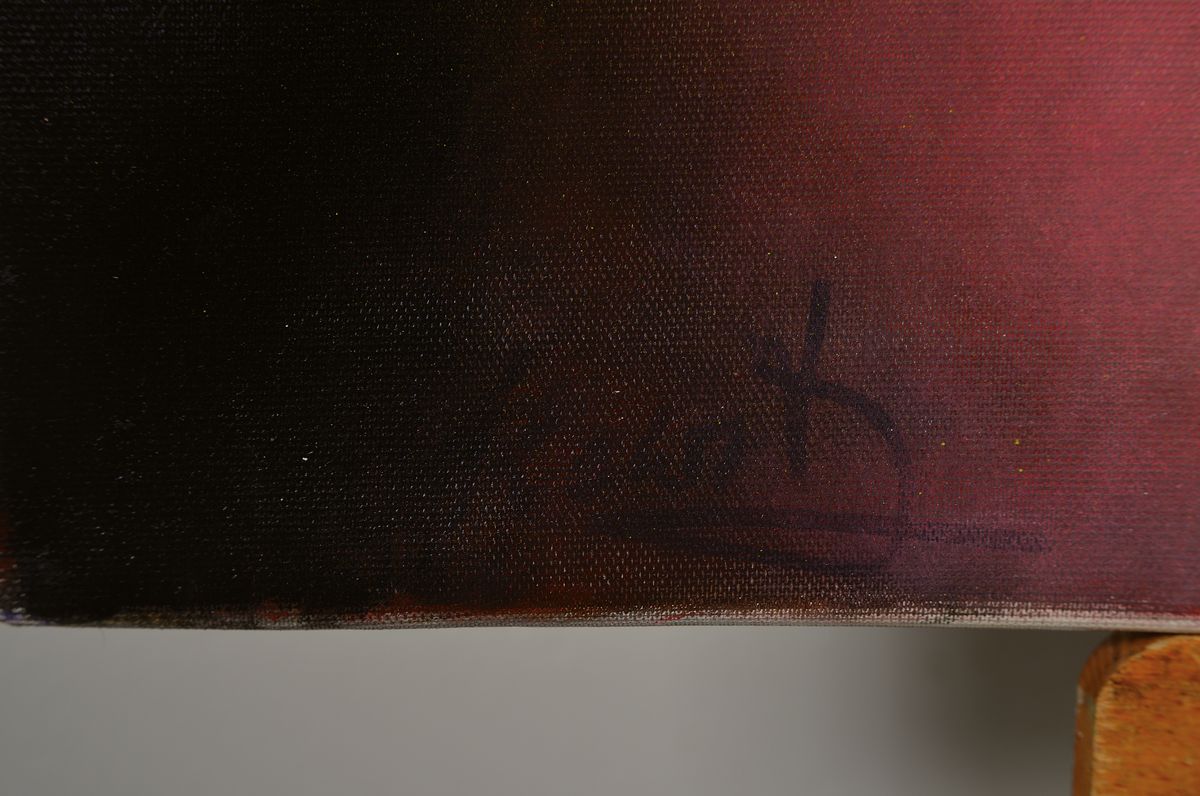 Detail l: Doris Zeidlewitz, geb. 1959, Studium am Städel in Frankfurt und an der Hochschule für Gestaltung Offenbach, hier: Lilli, Mischtechnik auf Lwd, ...