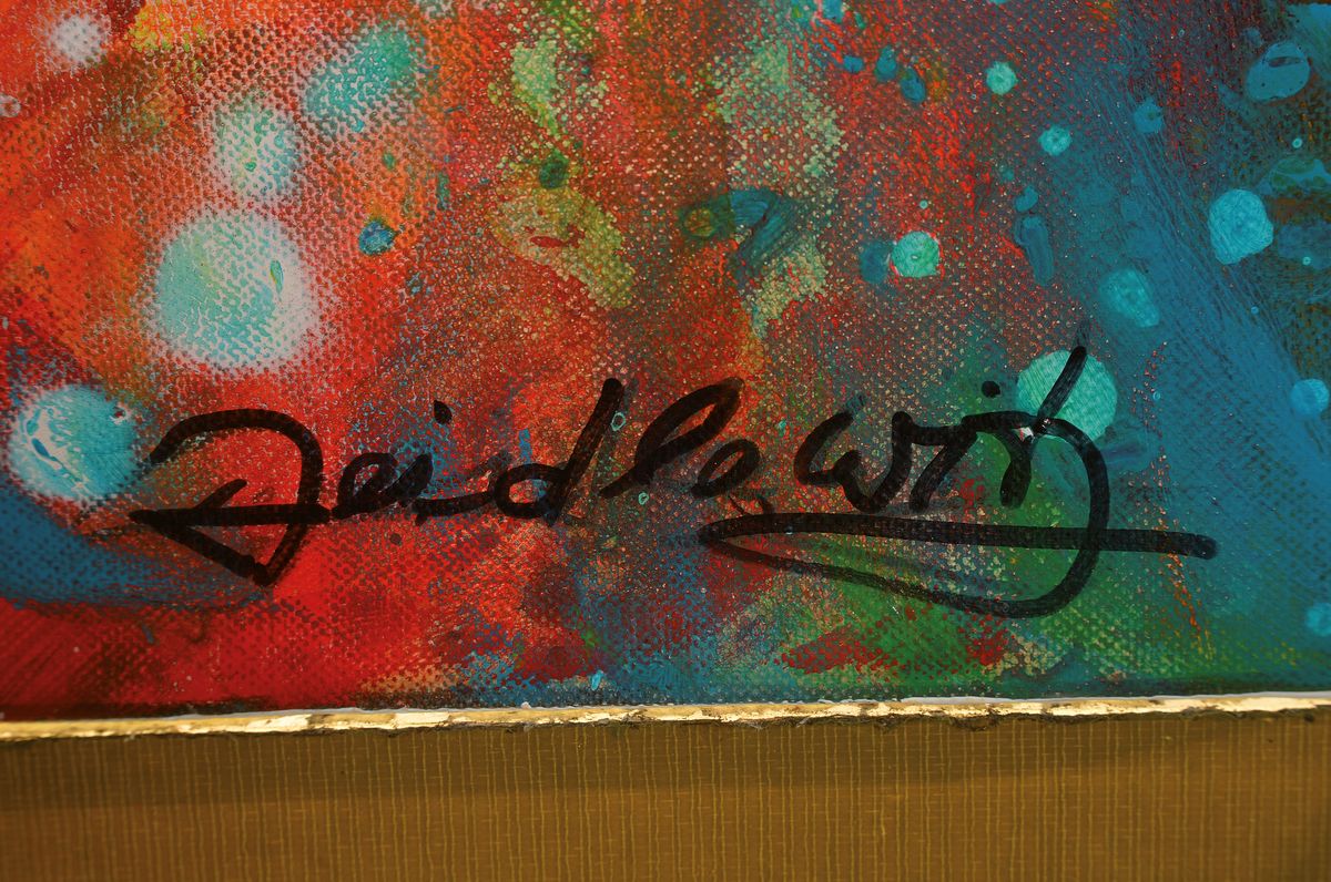 Detail l: Doris Zeidlewitz, geb. 1959, Studium am Städel in Frankfurt und an der Hochschule für Gestaltung Offenbach, hier: Autumn, aus der Reihe vier ...