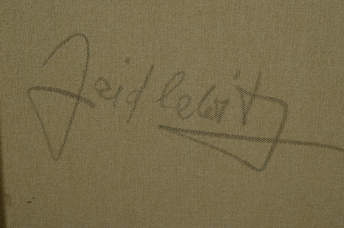 Detail a: Doris Zeidlewitz, geb. 1959, Studium am Städel in Frankfurt und an der Hochschule für Gestaltung Offenbach, hier: the last daisy, Mischtechnik auf ...