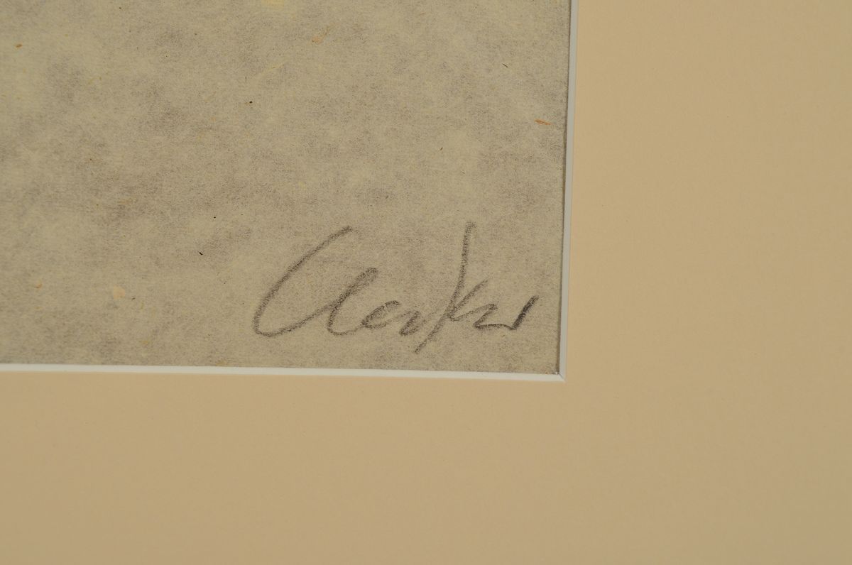 Detail a: Günther Uecker, geb. 1930, Holzschnitt auf feinem handgeschöpftem Japan-Bütten, handsigniert, num. 16/50, aus 1981, mit Trockenstempel der ...
