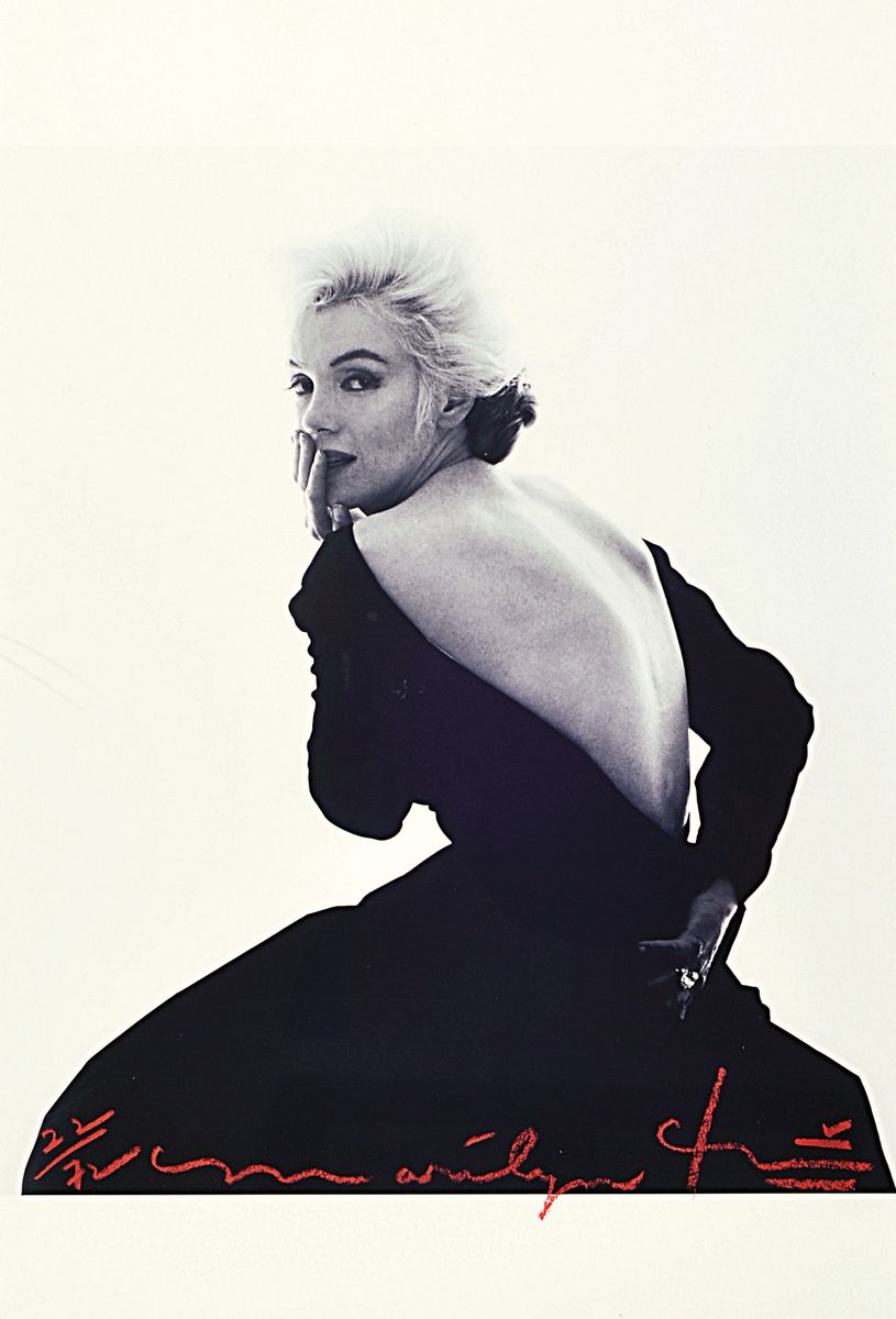 Bert Stern, 1929- 2013, Fotografie, Drucktechnik: hochwertiger Irisprint auf dickem, mattem Fotopapier, "Marilyn in Dior Dress", ...