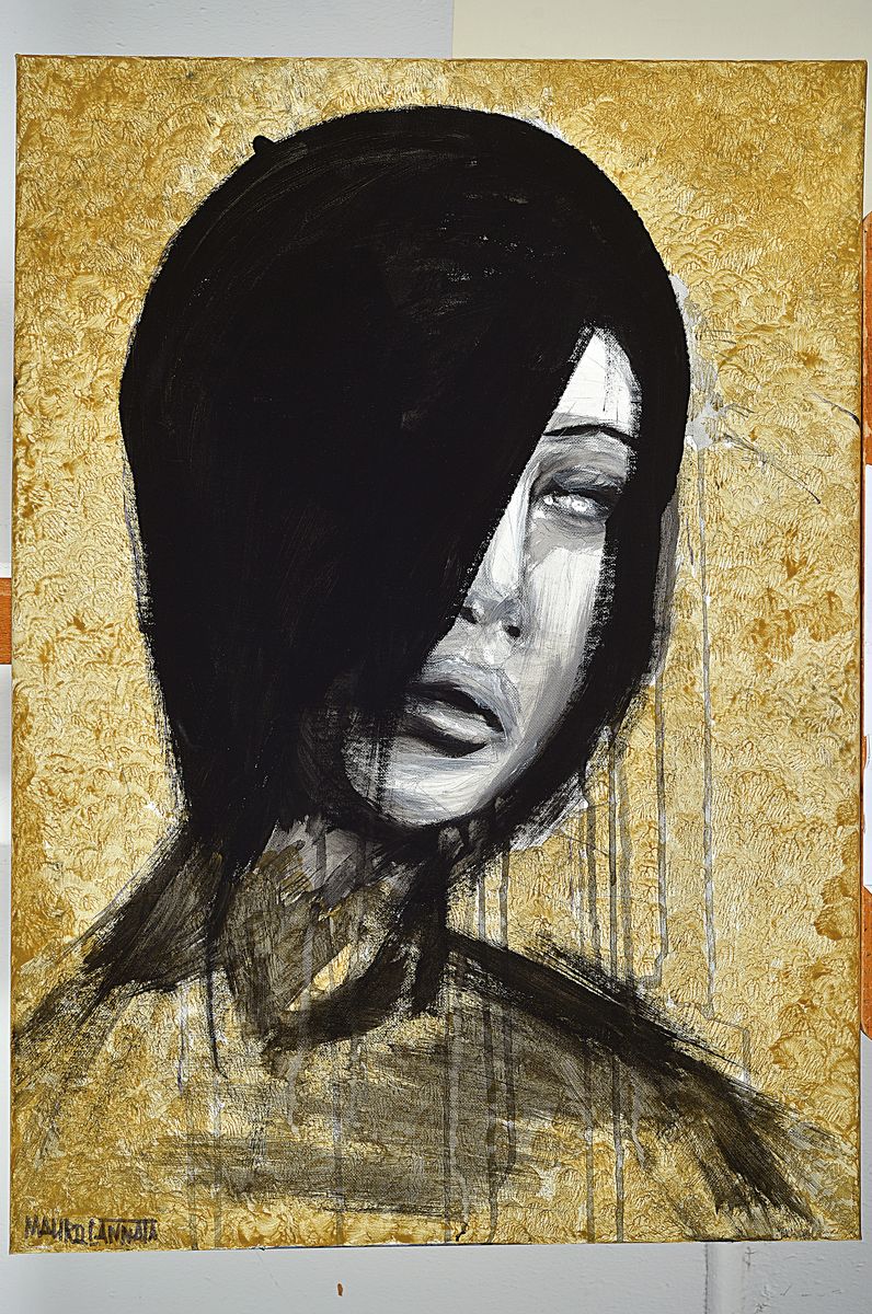 Detail k: Mauro Cannata, Titel:la ragazza, öl/lwd, ca. 70x50 cm