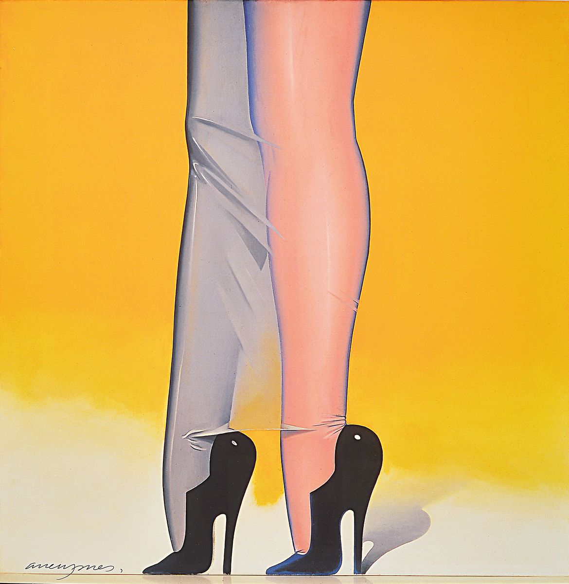 Allen Jones, geb. 1937, Offsetlitho, handsigniert, nur wenige signierte Exemplare, Hrsg. Kunsthalle Thüringen, 2012, 84 x 59.5 cm, Rahmen 87 x 67 cm
