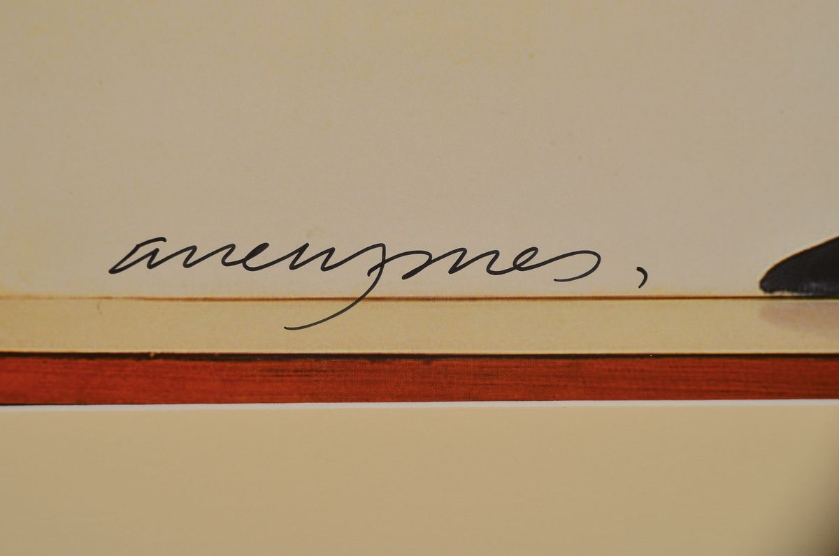 Detail a: Allen Jones, geb. 1937, Offsetlitho, handsigniert, nur wenige signierte Exemplare, Hrsg. Kunsthalle Thüringen, 2012, 84 x 59.5 cm, Rahmen 87 x 67 cm