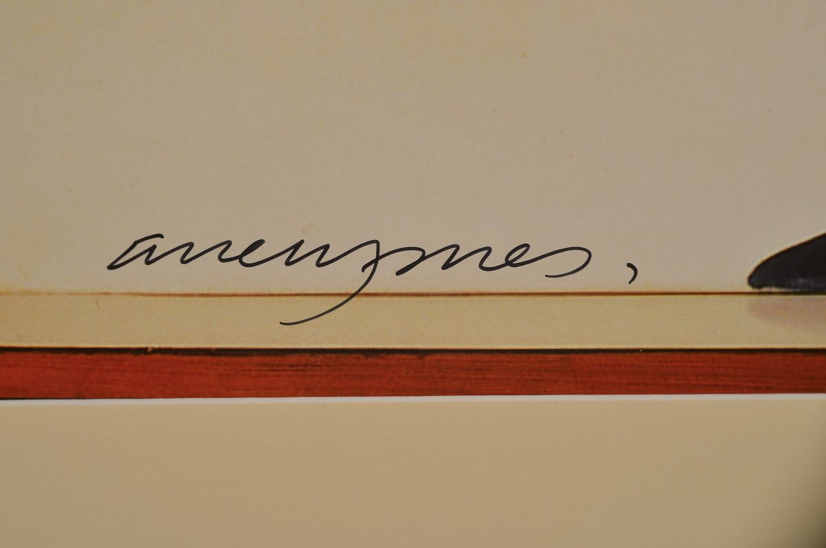 Detail l: Allen Jones, geb. 1937, Offsetlitho, handsigniert, nur wenige signierte Exemplare, Hrsg. Kunsthalle Thüringen, 2012, 84 x 59.5 cm, Rahmen 87 x 67 cm