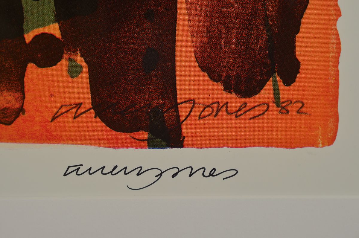Detail a: Allen Jones, geb. 1937, Offsetlitho, handsigniert, nur wenige signierte Exemplare, Galerie Kammer, Hamburg 1983, 2012, 88 x 63 cm, Rahmen 107 x 77 cm