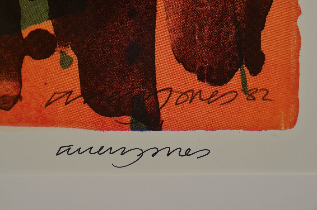 Detail l: Allen Jones, geb. 1937, Offsetlitho, handsigniert, nur wenige signierte Exemplare, Galerie Kammer, Hamburg 1983, 2012, 88 x 63 cm, Rahmen 107 x 77 cm