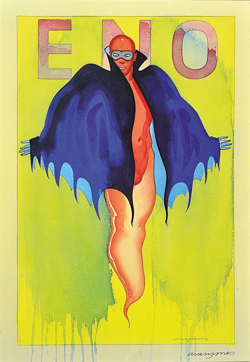 Allen Jones, geb. 1937, Offsetlitho, handsigniert, nur wenige signierte Exemplare,Hrsg. Galleria D'Arte Maggiore, Bologna, Italien, 1991, 68 x ...