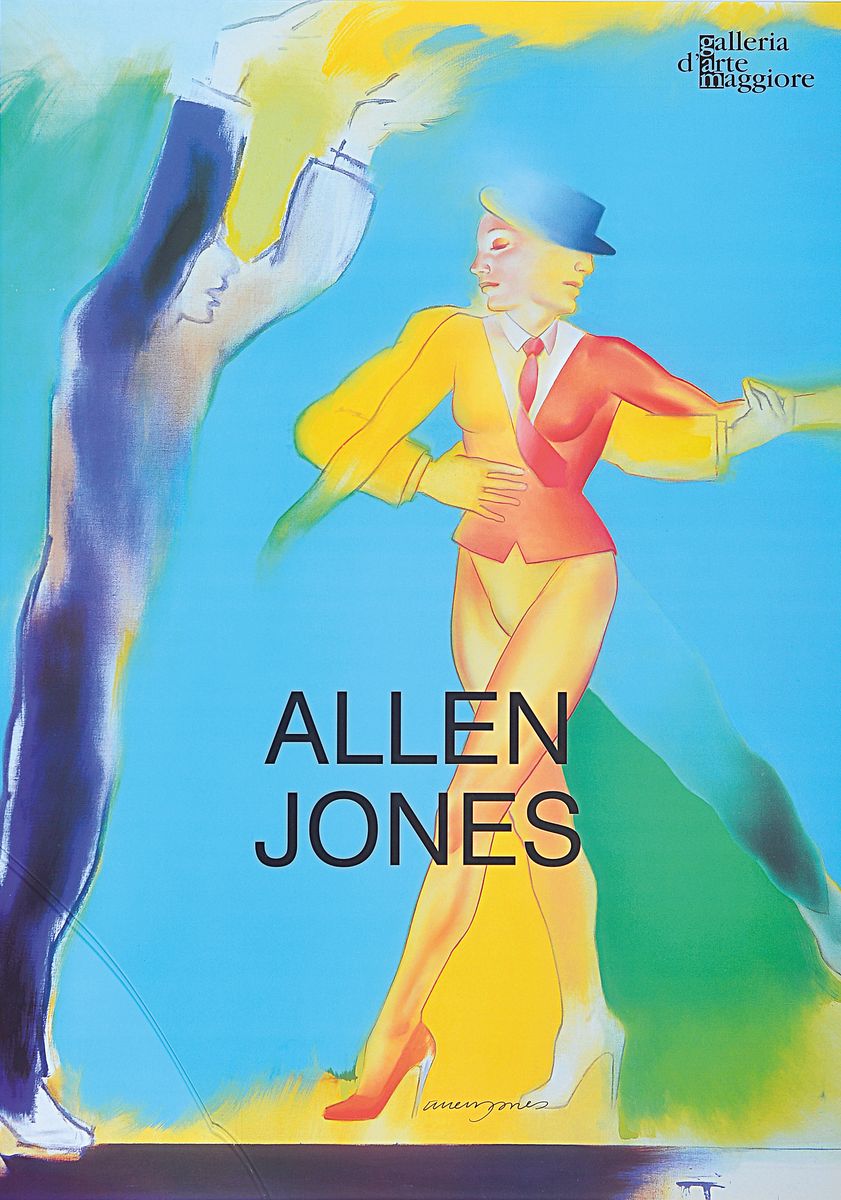 Allen Jones, geb. 1937, Offsetlitho, handsigniert, nur wenige signierte Exemplare,Hrsg. Galleria D'Arte Maggiore, Bologna, Italien, 1991, 68 x ...