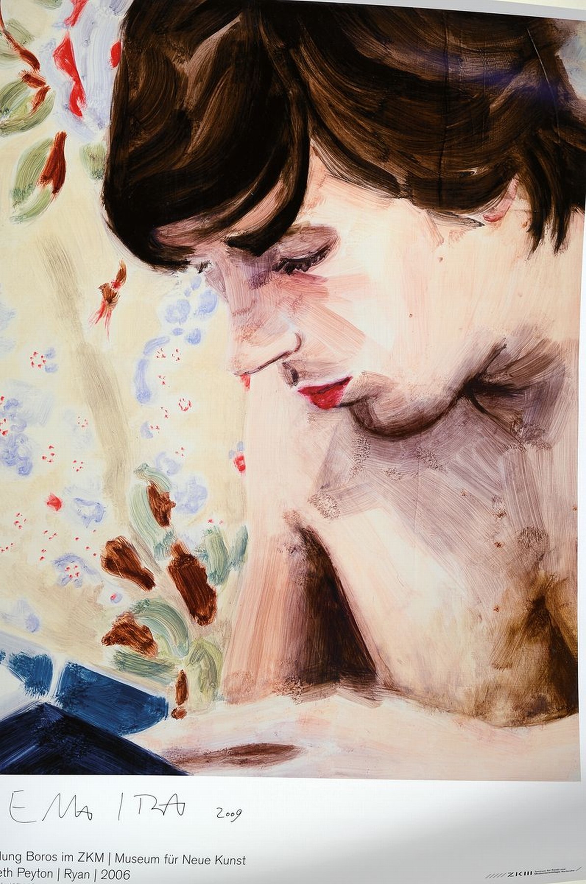 Elizabeth Peyton, geb. 1965, Offsetlitho aus 2006, handsigniert, 84x 59.5cm, l. gebrsp.