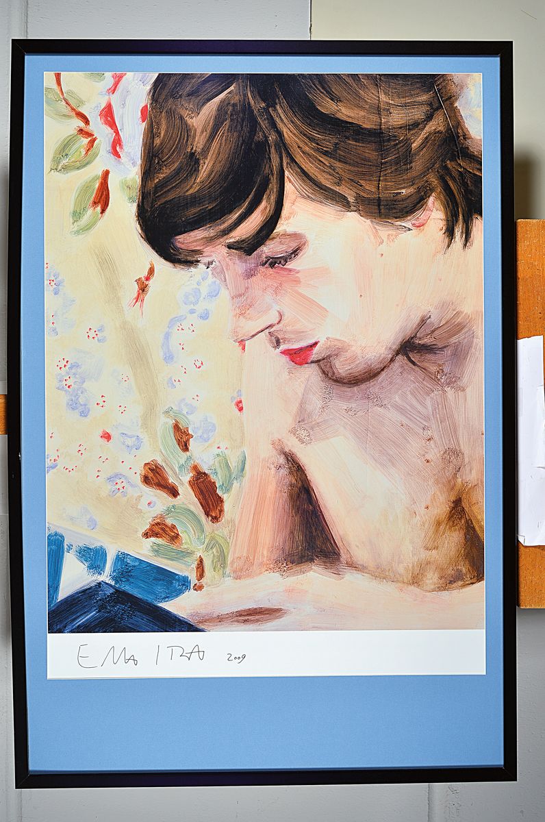 Detail k: Elizabeth Peyton, geb. 1965, Offsetlitho aus 2006, handsigniert, 84x 59.5cm, l. gebrsp.