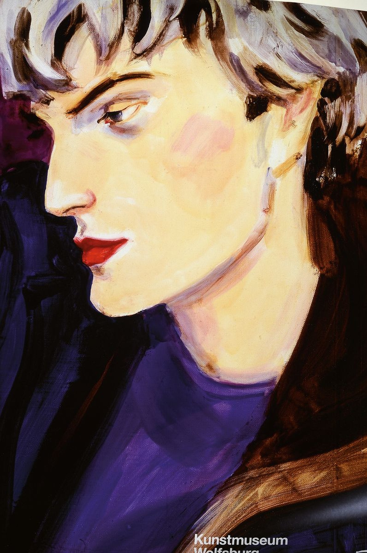 Elizabeth Peyton, geb. 1965, Offsetlitho aus 2006, handsigniert, 84x 59.5cml. Gebr.spuren