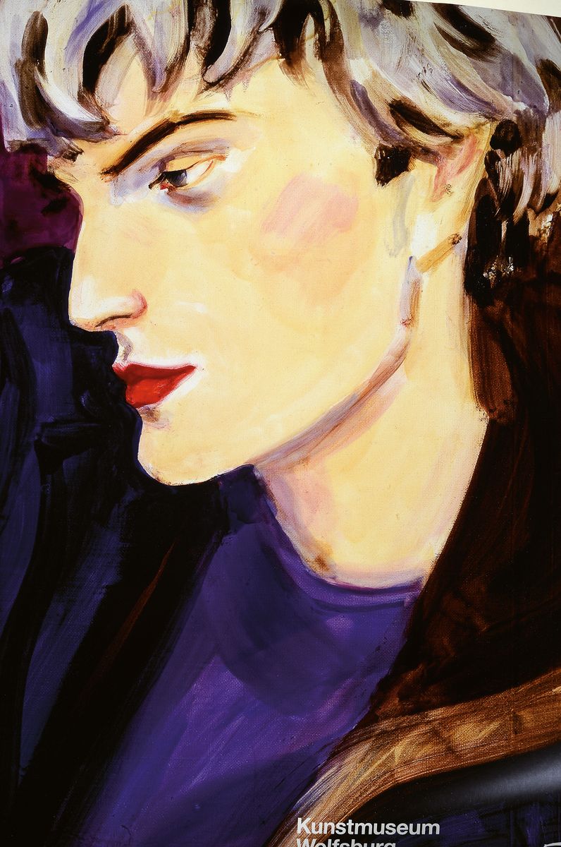 Detail k: Elizabeth Peyton, geb. 1965, Offsetlitho aus 2006, handsigniert, 84x 59.5cml. Gebr.spuren