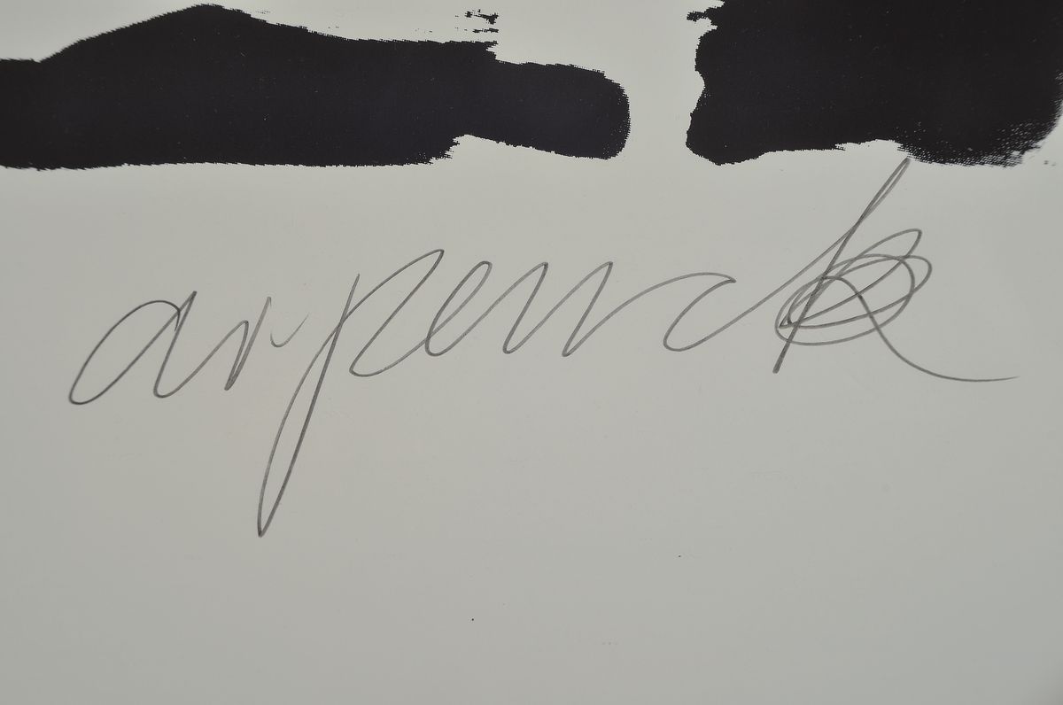 Detail a: A.R. Penck, geb. 1939 Dresden - 2017, "Flagge zeigen", Farbserigraphie, 1995, nur 35 hand signierte Blätter, ca. 84 x 59.5 cm