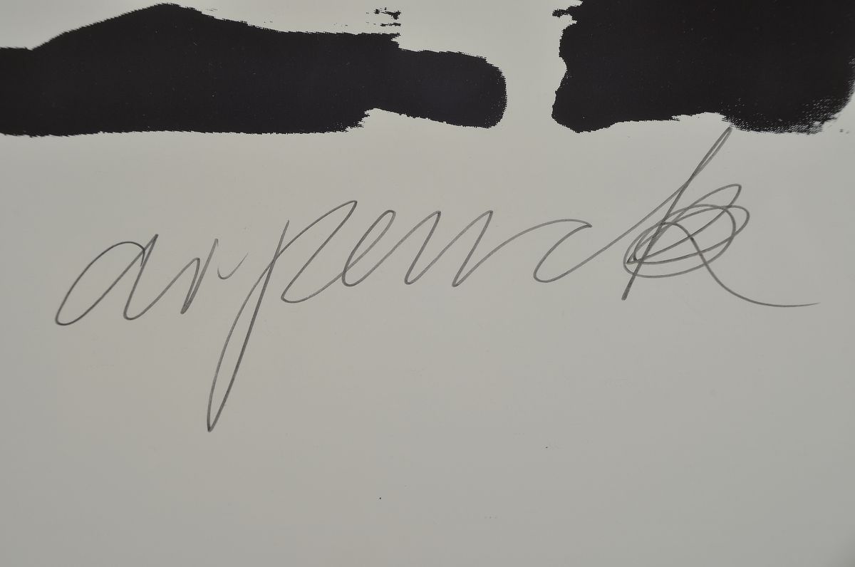 Detail l: A.R. Penck, geb. 1939 Dresden - 2017, "Flagge zeigen", Farbserigraphie, 1995, nur 35 hand signierte Blätter, ca. 84 x 59.5 cm
