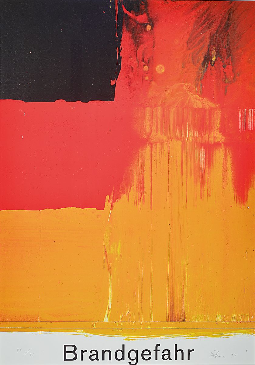 Ulrich Erben, geb. 1940, Offset, handsigniert, Blattgröße, 84 x 59 cm aus 1994