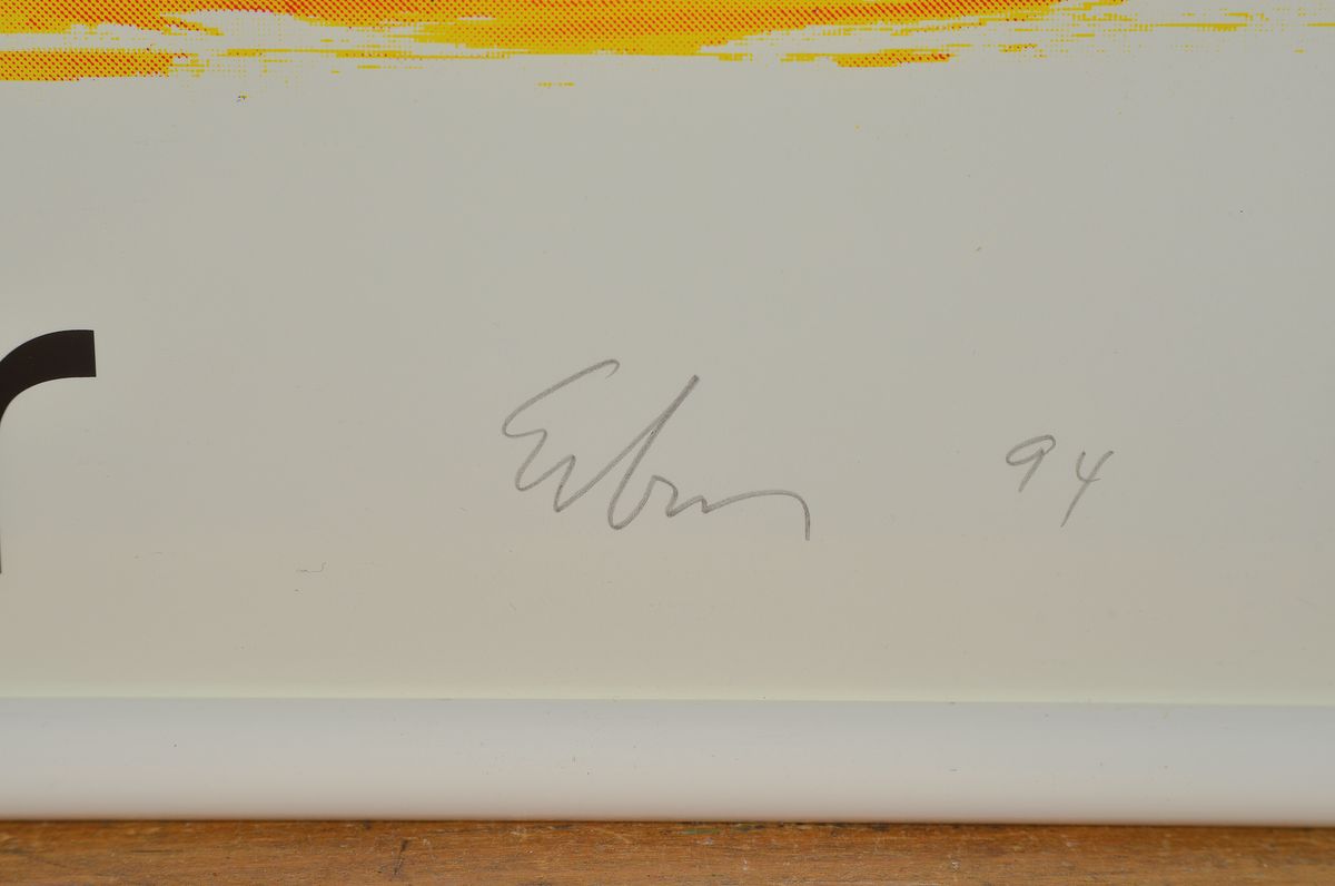 Detail a: Ulrich Erben, geb. 1940, Offset, handsigniert, Blattgröße, 84 x 59 cm aus 1994