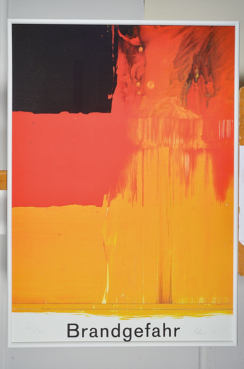 Detail k: Ulrich Erben, geb. 1940, Offset, handsigniert, Blattgröße, 84 x 59 cm aus 1994