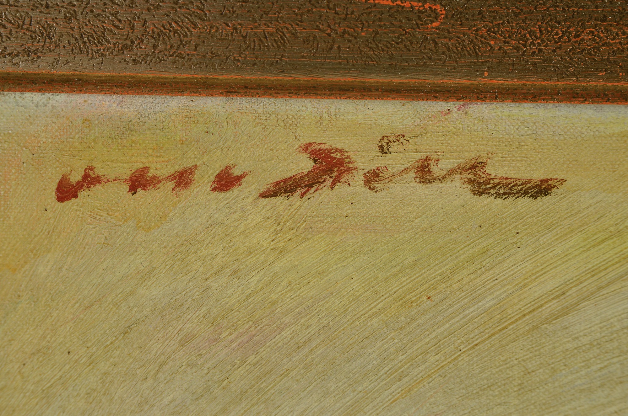 Detail a: Otto Dill, 1884 Neustadt-1957 Bad Dürkheim, Blick auf den Haardtrand, Öl/Lwd, signiert und dat. 1939, 70 x 80 cm, 70 x 80 cm, Rahmen 91 x 101 cm