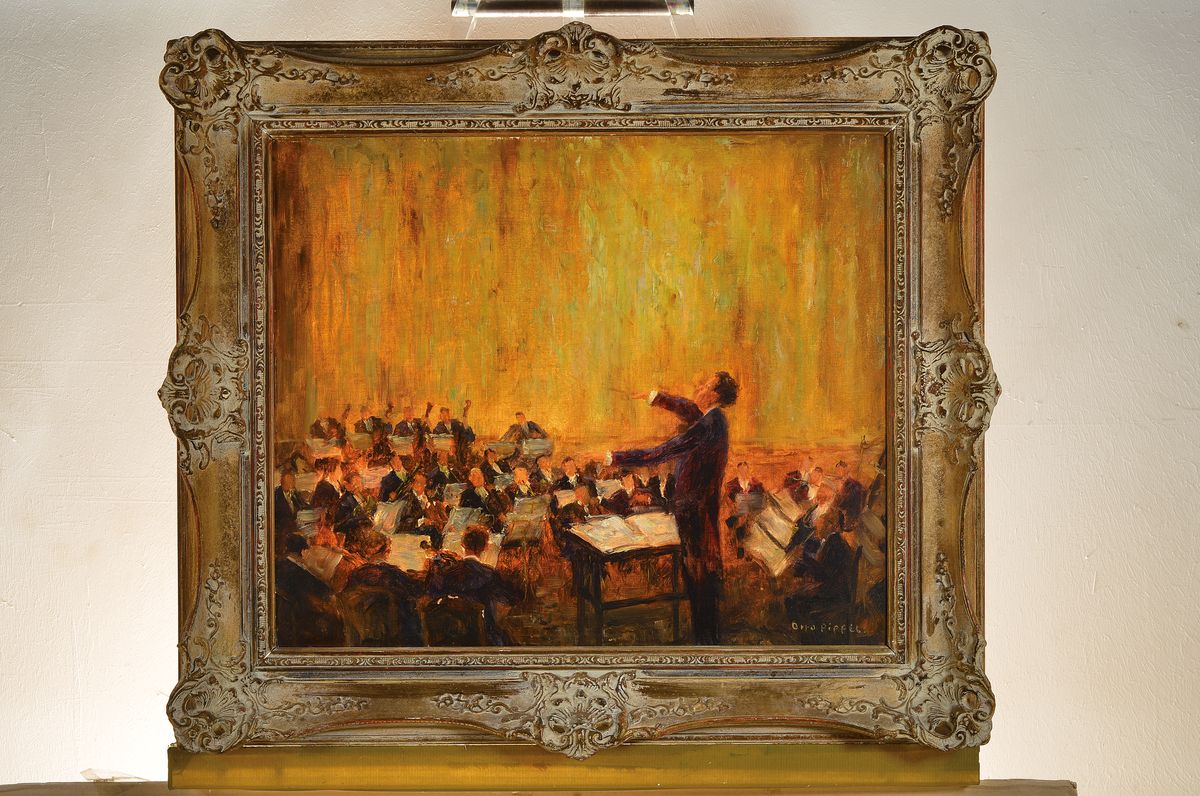 Detail k: Otto Pippel, 1878 Lodz - 1960 Planegg, einer der bekanntesten Spätimpressionisten Süddeutschlands, bekannt für seine Landschafts- und ...