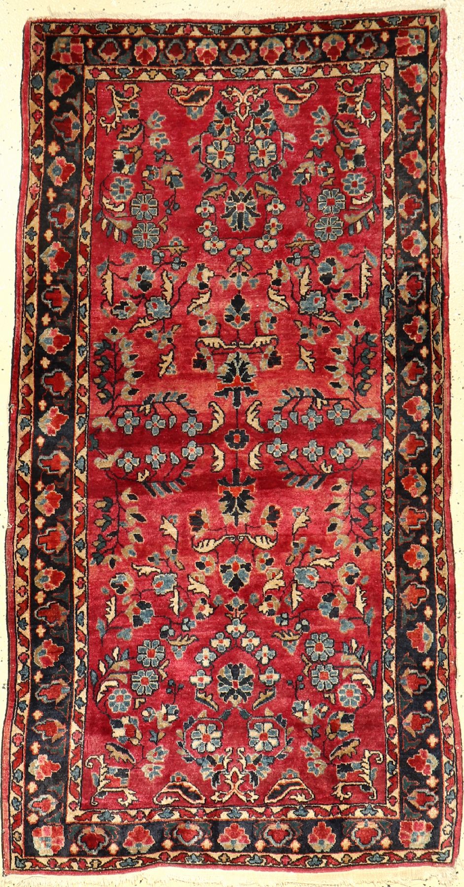 Us Re-Import Sarogh antik, Persien, um 1900, Korkwolle, ca. 146 x 77 cm, EHZ: 3-4
