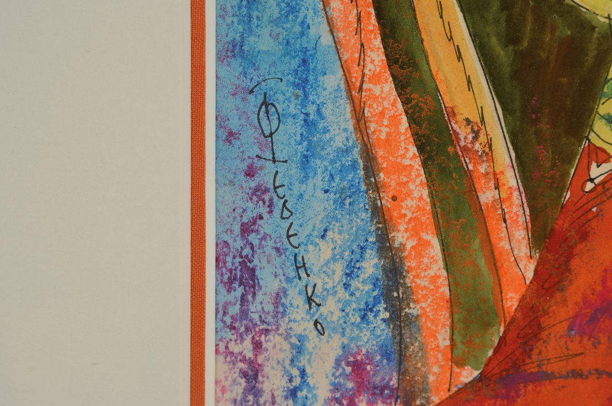 Detail a: Sergej Fedenko, geb. 1962 Dnepropetrovsk, nach Abschluß der Kunsthochschule seit 1986 in St. Petersburg ansässig, seit 1995 dort auch als ...