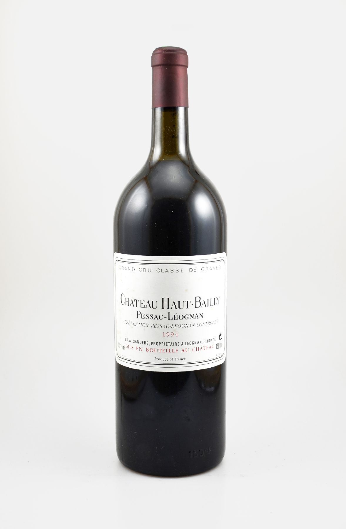 2 Magnumflaschen 1994 Chateau Haut-Bailly, Pessac-Leognan, Grand Cru Classe de Graves, je ca. 150 cl, 12,5 % Vol., Füllstände: je ca.top shoulder, ...