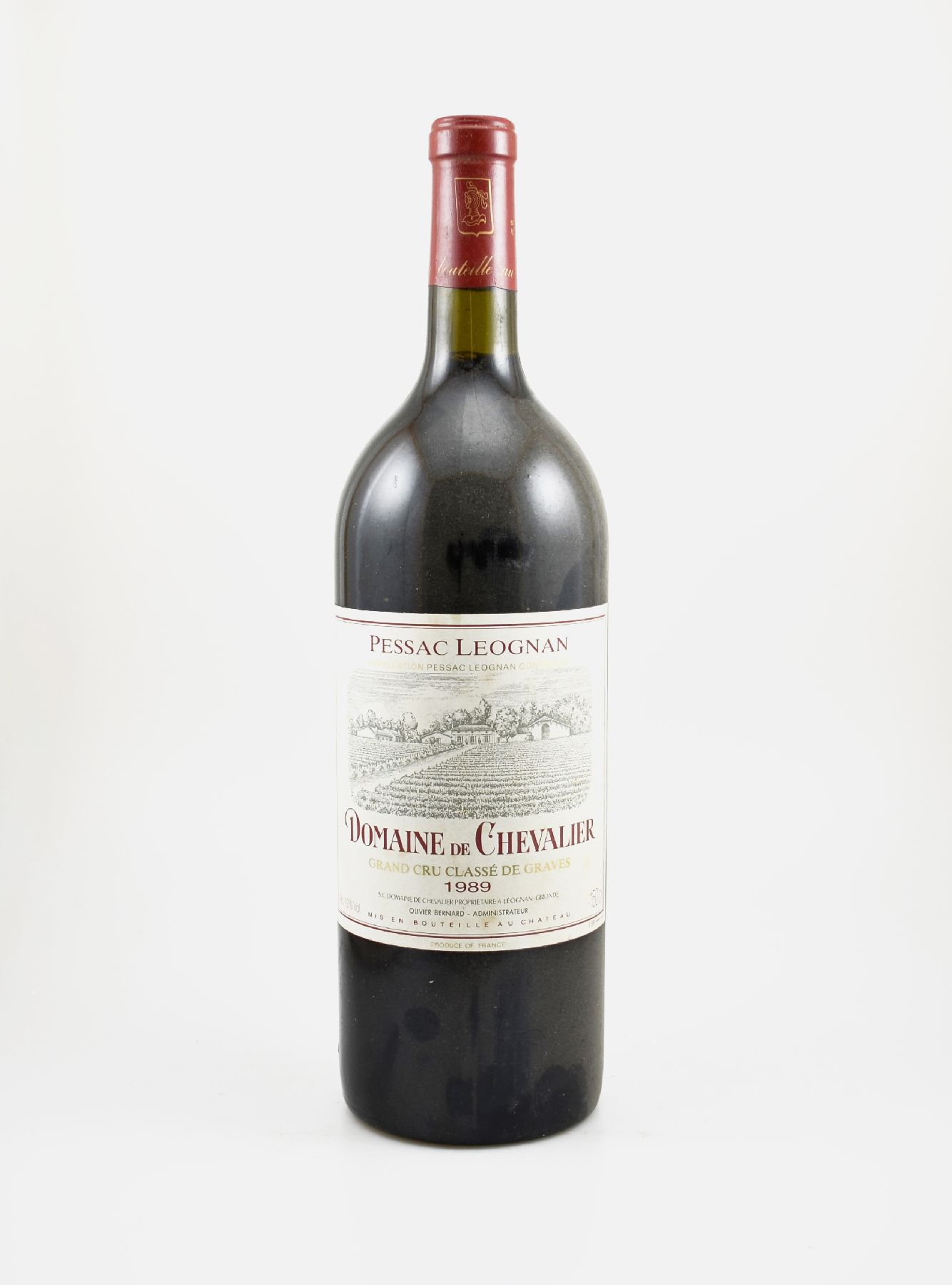 1 Magnumflasche 1989 Domaine de Chevalier, Pessac-Leognan, Grand Cru Classe de Graves, ca. 150 cl, 12 % Vol., Füllstand: into neck, guter ...