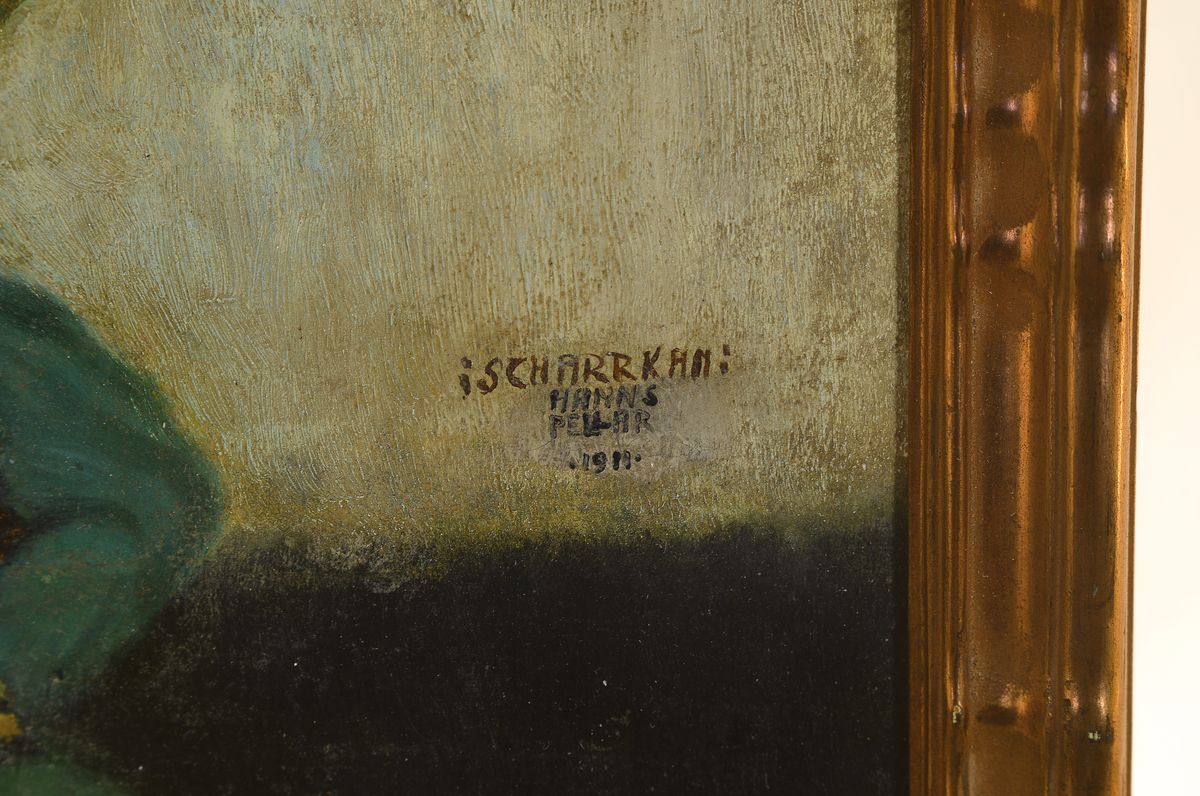Detail a: Hanns Pellar, 1886 Wien-1971 ebenda, Schüler von Franz von Stuck, 1911 Darmstädter Künstlerkolonie, später Niederlassung in Frankfurt und Wien, ...