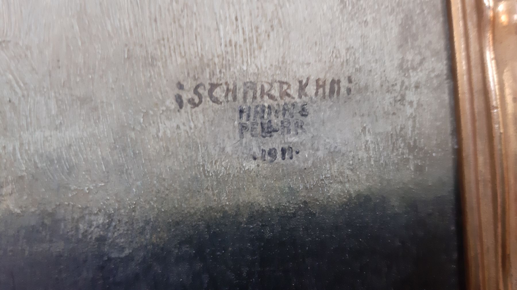Detail d: Hanns Pellar, 1886 Wien-1971 ebenda, Schüler von Franz von Stuck, 1911 Darmstädter Künstlerkolonie, später Niederlassung in Frankfurt und Wien, ...