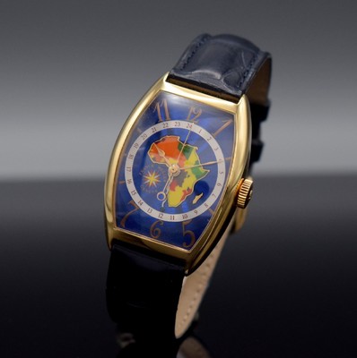 26049656a - FRANCK MULLER Armbanduhr Cintrée Curvex Sondermodell World Wide "Afrika" in RoseG 750/000